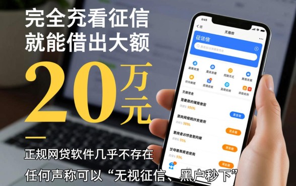 哪里可以不看征信借20万的网贷软件