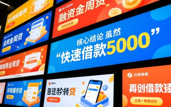 快速借款5000一分钟到账靠谱吗