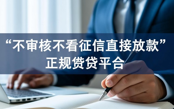 不审核不看征信直接放款的平台有哪些,2026最新无视征信秒下款口子 不审核不看征信直接放款的平台有哪些