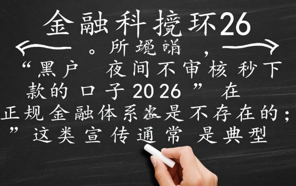 黑户夜间不审核秒下款口子2026是真的吗