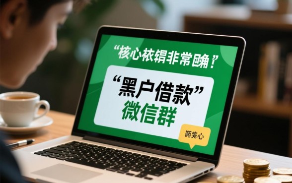 哪里有靠谱的黑户借款微信群