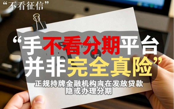 不看征信的手机分期合作平台是真的吗