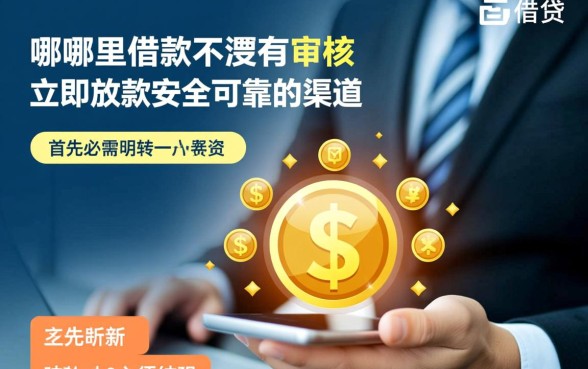 哪里借款不需要审核立即放款安全可靠