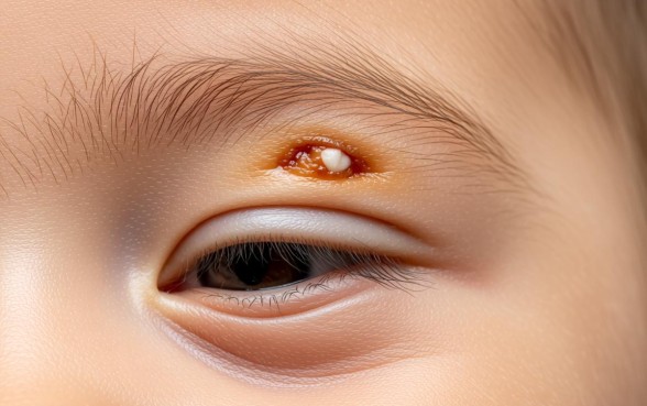 宝宝眼皮有口子几天结的痂会掉下来吗