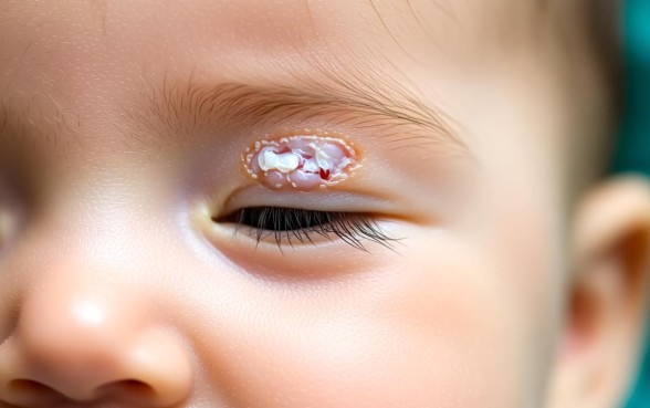 宝宝眼皮有口子几天结的痂会掉下来吗