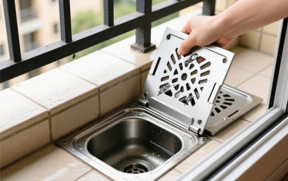 阳台下水道口子封了能打开吗