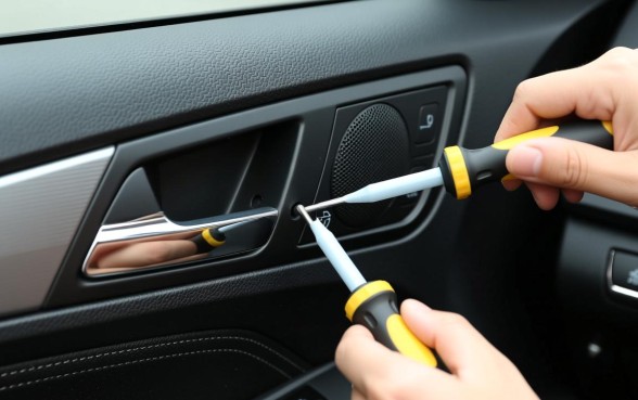 轿车车门上面一个口子怎么弄下来的啊