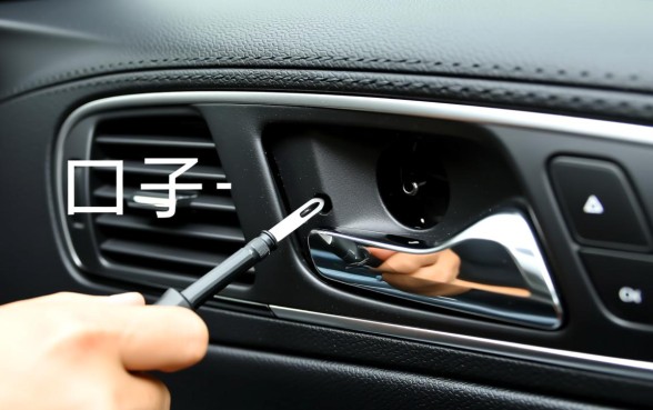 轿车车门上面一个口子怎么弄下来的啊