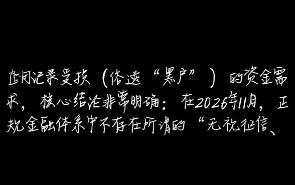 2026年11月黑户可以下款的口子有哪些