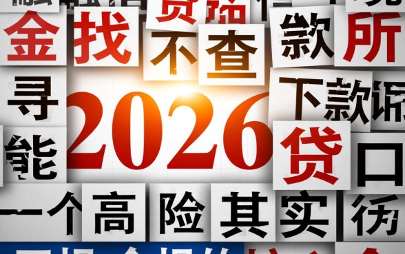 2026年不查征信能下款的网贷口子有哪些