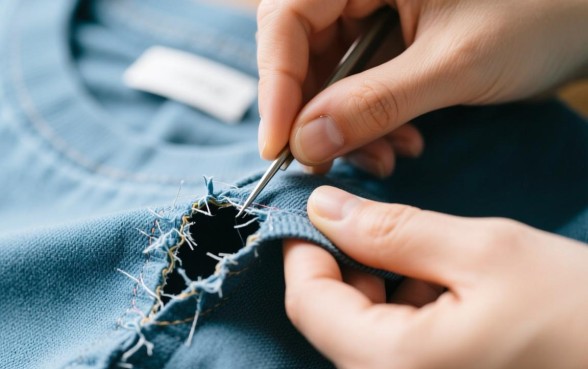 衣服破了一道口子怎么补