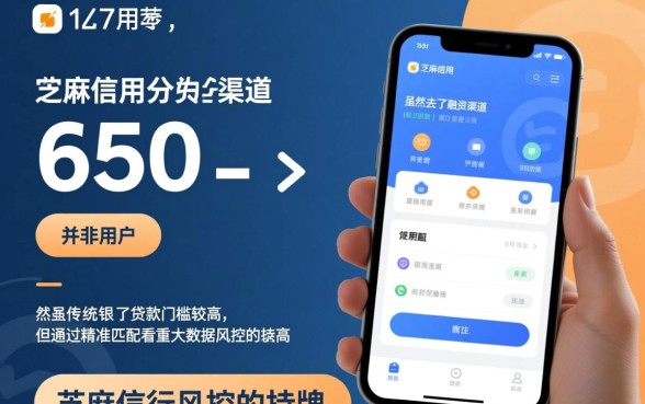 征信花了芝麻分650能下款吗