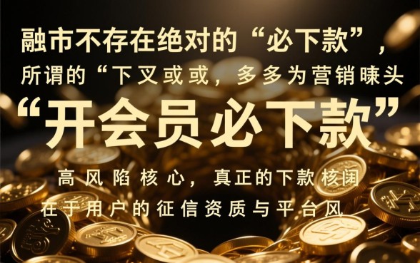 2026年开会员必下款的网贷是什么