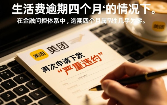 美团生活费逾期四个月能下款吗,有逾期还能借出来吗 美团生活费逾期四个月能下款吗