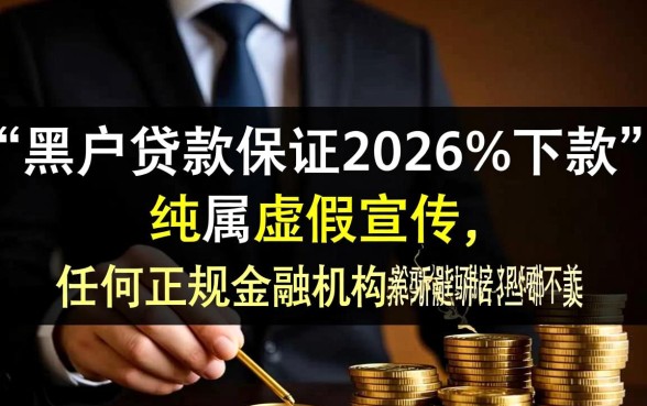 黑户贷款真的能保证2026