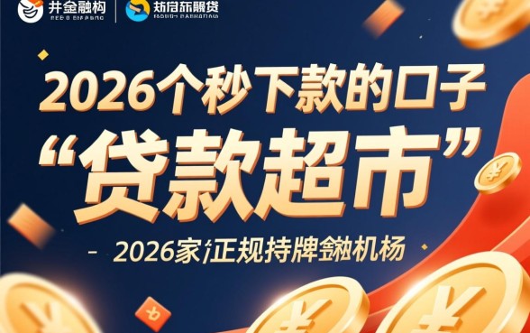 为何有人说有2026个秒下款的口子