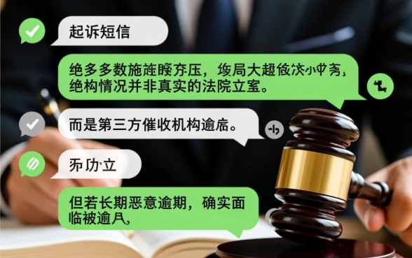 浦发信用卡发短信起诉我了会怎么样