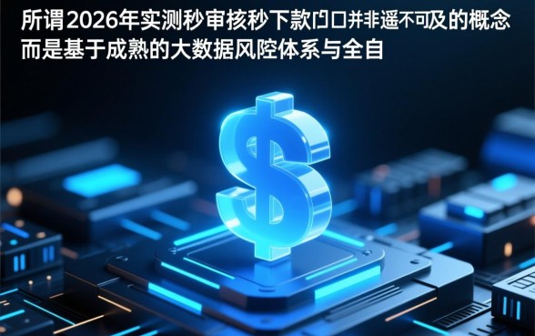 2026年实测秒审核秒下款的口子是真的吗