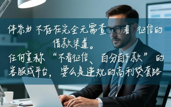 难道真的有无需查看征信的借款客服