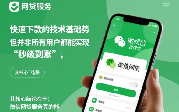 微信网贷服务真的能帮忙快速下款吗