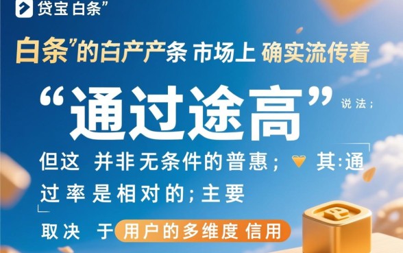 借贷宝白条通过率高吗,真的容易下款吗? 借贷宝白条通过率高吗