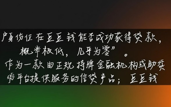 黑户在豆豆钱能贷款吗