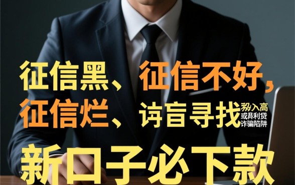 征信不好哪里有必下款口子