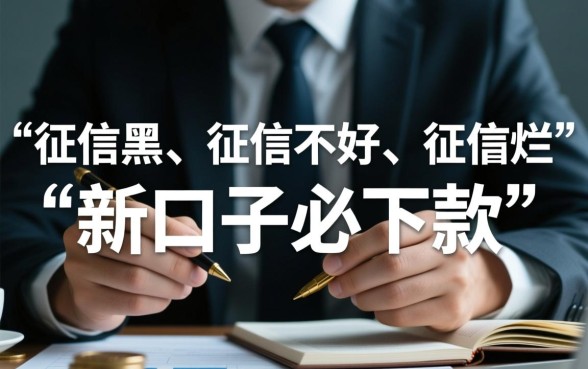 征信不好哪里有必下款口子