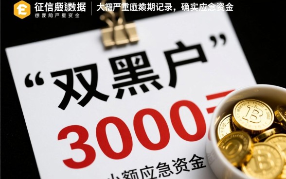 双黑户怎么贷款3000元