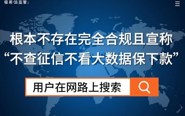 网贷口子不查征信不看大数据保下款