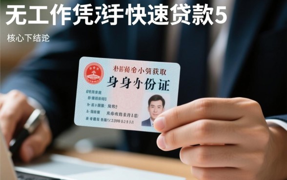 无工作凭身份证怎么贷款5000元