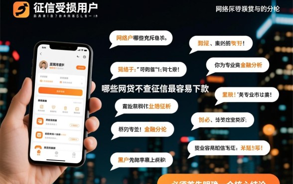 黑户哪些网贷不查征信最容易下款的