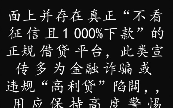 借钱不看征信的平台100