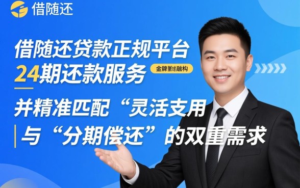 随借随还的贷款正规平台24期还款有哪些