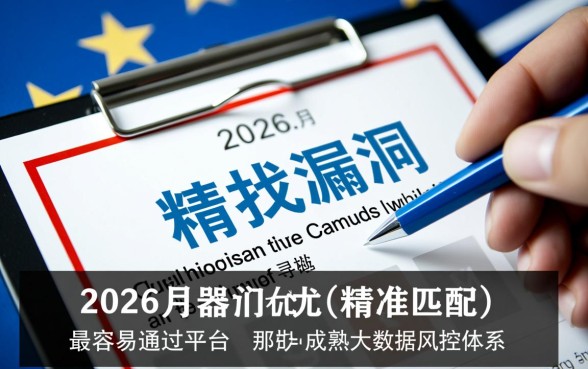 2026年8月容易通过的贷款平台有哪些