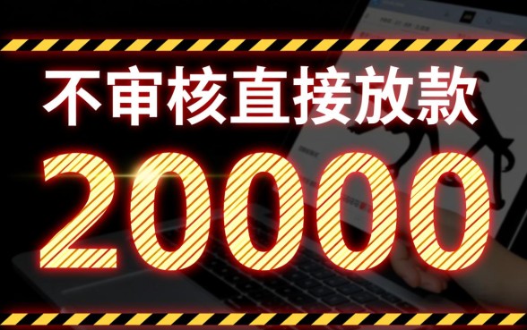 不审核直接放款20000是真的吗