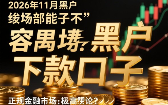 2026年11月黑户能下款的口子有哪些