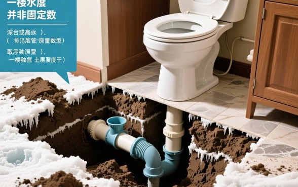 抽水马桶下水道如何挖多深的口子呢