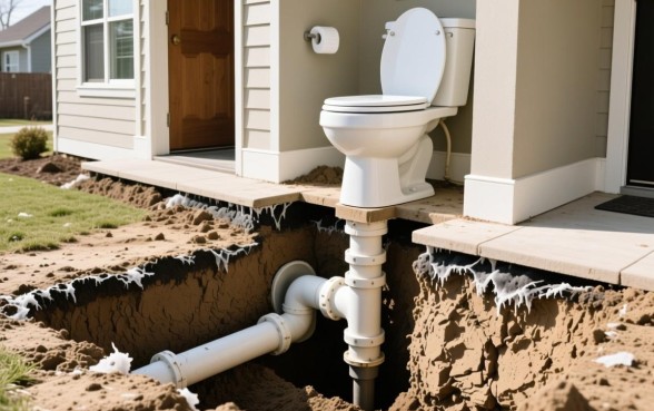 抽水马桶下水道如何挖多深的口子呢