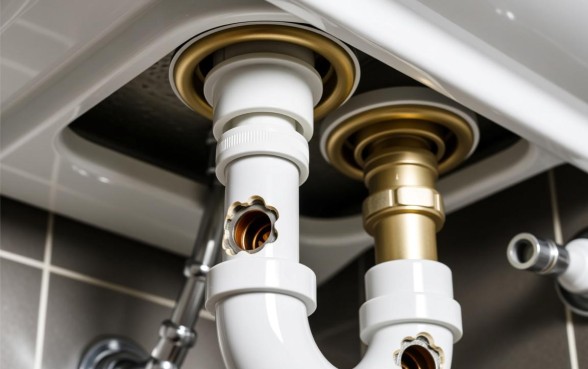 连接脸盆的下水管有两个口子怎么办