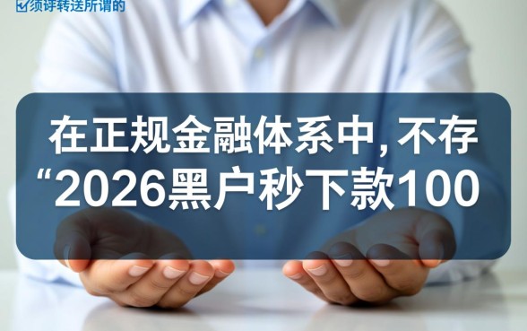 2026黑户秒下款1000的口子怎么借