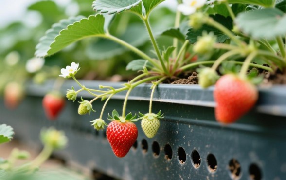 种草莓的筐下面是否要弄个小洞口子