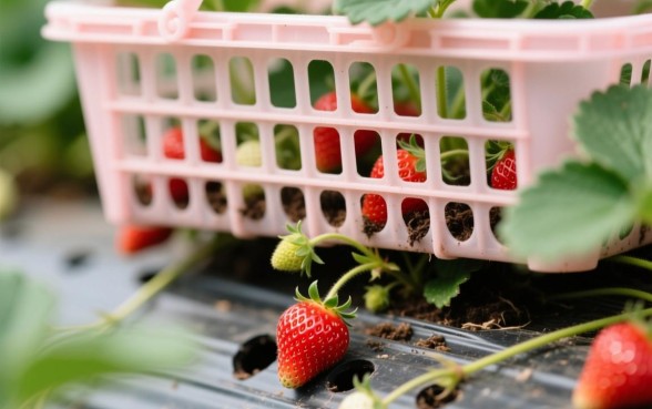 种草莓的筐下面是否要弄个小洞口子