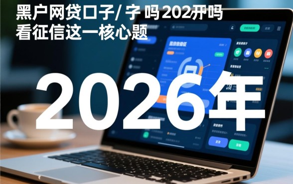 2026黑户网贷口子有吗不看征信