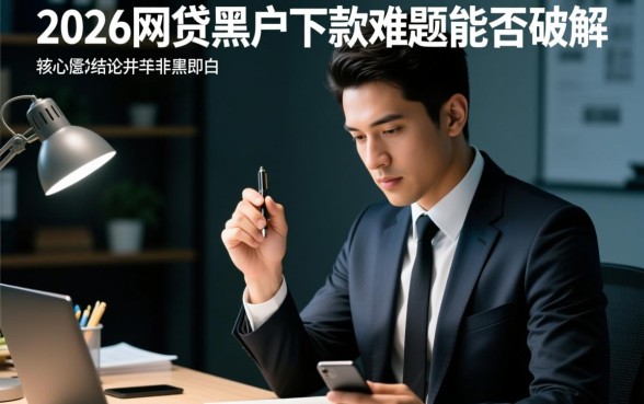 2026网贷黑户下款难题能否破解