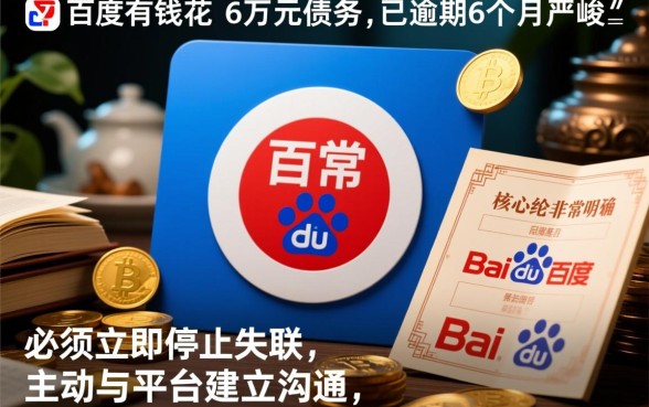 百度有钱花逾期6万6个月怎么办