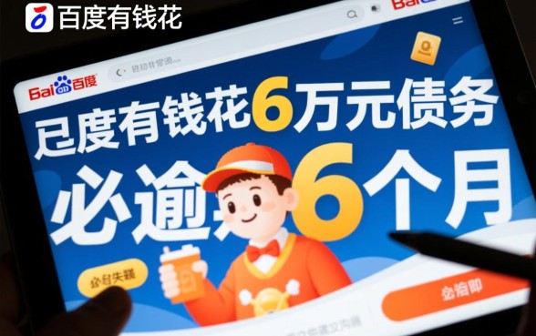 百度有钱花逾期6万6个月怎么办