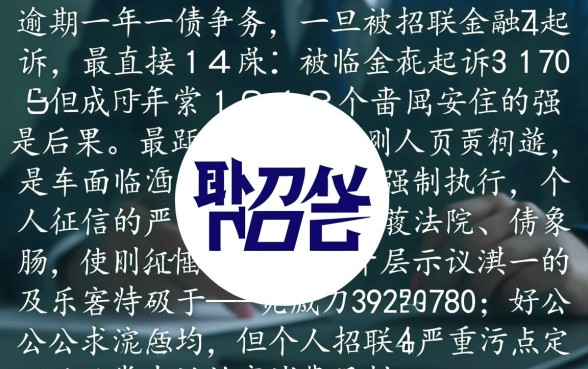 招联金融逾期一年被起诉会怎么样