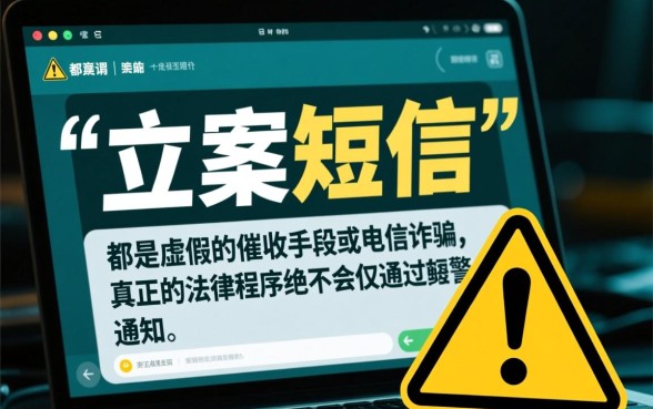 信用卡贷发来的立案短信是真的吗