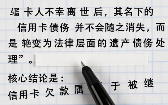 人死了信用卡不还了会有什么后果